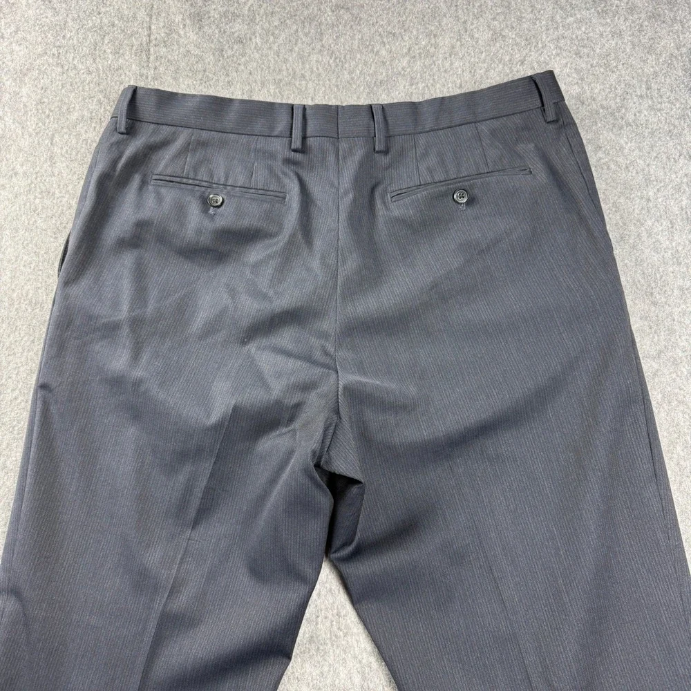 Banana Republic Mens Dress Pants 37x32 Classic‎ Fit Wool Blend Navy Micro Stripe